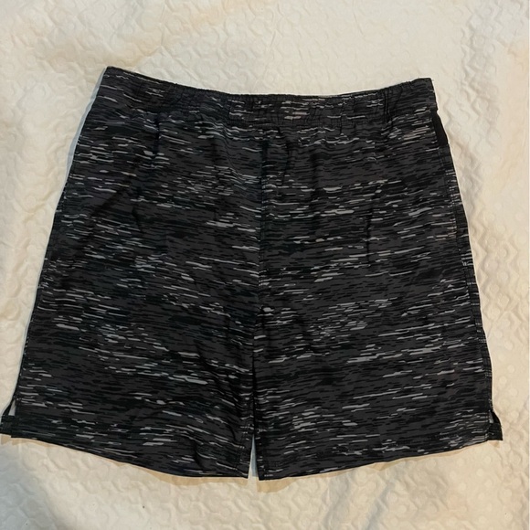 Speedo Swim Trunks Men’s XL Black and Gray Compression Lining Swim Pool Beach - Picture 1 of 11